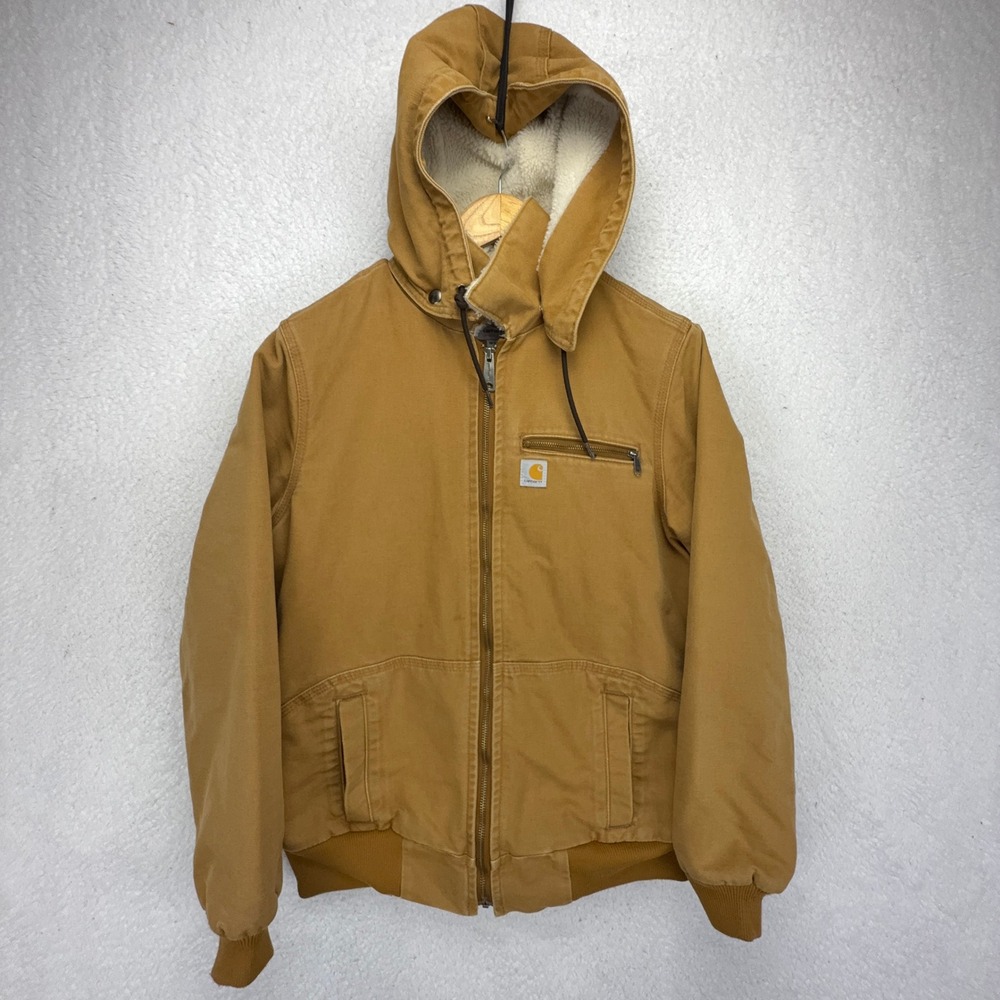Carhartt Wildwood Jacket Sherpa Lined Womens Medium Wildwood 100815 211 Brown